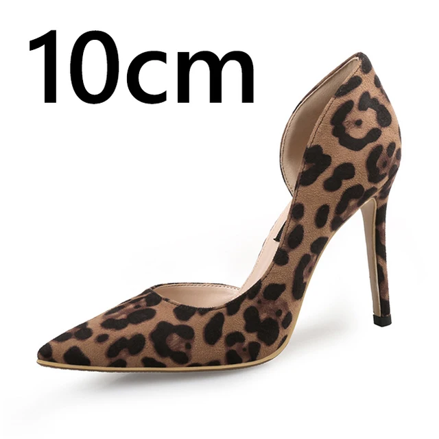 high heels animal print