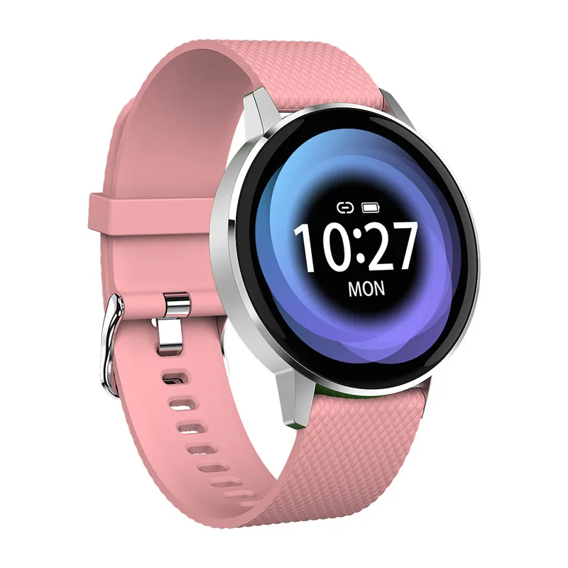 T4 Smart Watch Women Pink Bluetooth Tempered glass Fitness Bracelet IP68 Waterproof Heart Rate Monitor Sport Smartwatch Men