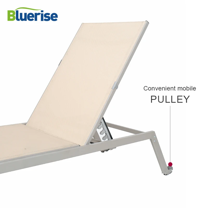 BLUERISE 2 Pack всепогодное уличное патио Шезлонг пляжное складывающееся откидное
