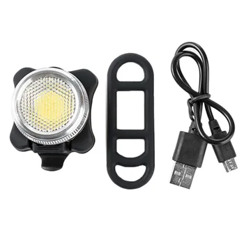 

2017 Ultra-bright USB Rechargeable Cycling Bicycle Bike COB LED Head Front Rear Tail Clip Warning Light Lamp NEW Hot