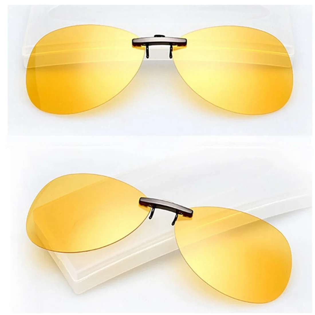 Новинка Мужские Женские поляризованные солнцезащитные очки с клипсами для вождения ночного видения анти UVA Анти зажимы в виде солнцезащитных очков для верховой езды