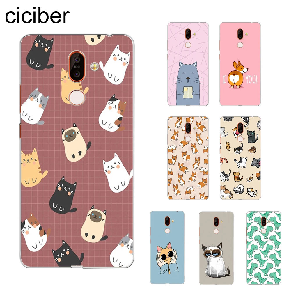 

ciciber Dog Corgi Cat Cover For Nokia 8 8.1 7 7.1 6 6.1 5 5.1 3 3.1 2.1 Plus 9 PureView Phone Cases For Nokia X7 X6 X5 X3 TPU
