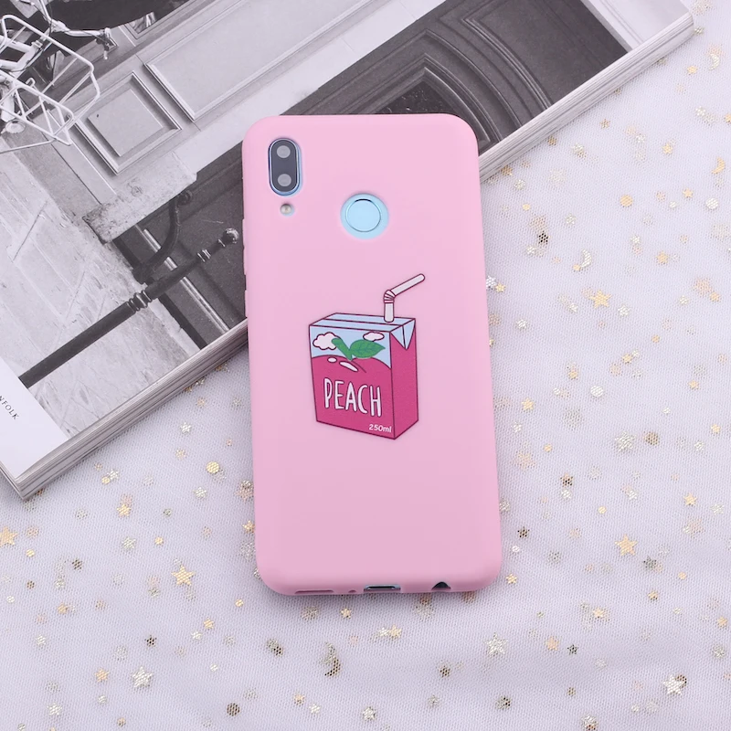 Для Samsung A41 S8 S9 S10 S10e S20 Plus Note 9 10 A7 A8 фруктовый сок молоко банан конфеты силиконовый