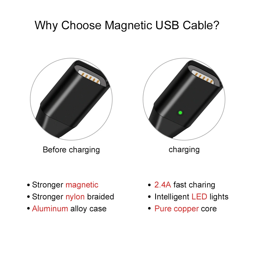 Olaf Магнитный кабель Micro usb type C супер быстрая зарядка Телефон Microusb type-C магнит Зарядное устройство usb c для iphone 7 huawei xiaomi