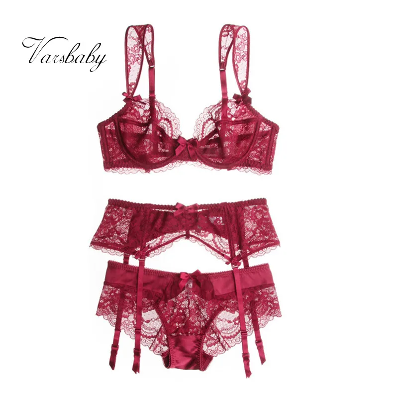 Varsbaby women's sexy lace underwear unlined underwire comfortable bra