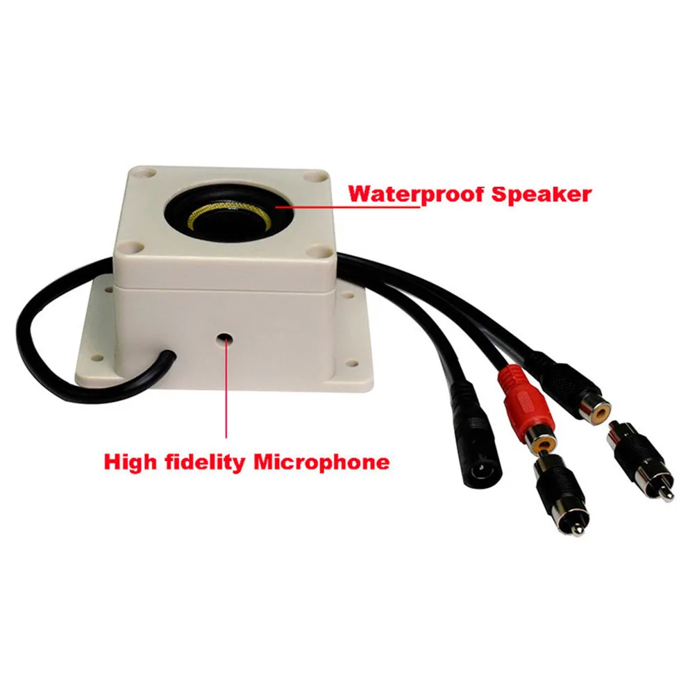 

Microphone Accessories Voice Home Protection Electronics Video Surveillance Waterproof Two Way Security Camera Outdoor Speaker