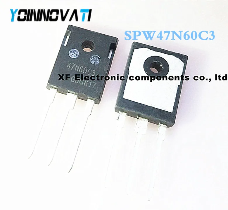 

Free shipping 10pcs/lot SPW47N60C3 SPW47N60 47N60C3 TO-247 IC MOSFET N-CH 650V 47A