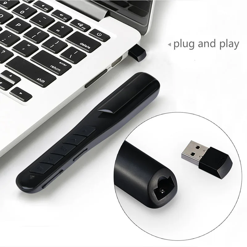 جديد USB اللاسلكية متعددة وظيفة التدريس خطاب القلم PPT الإسقاط مؤشر الوجه القلم