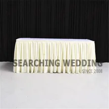 Красивая атласная юбка для стола \ Свадебная скатерть