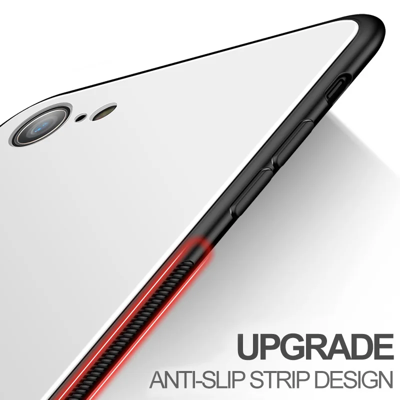 Для iPhone 6 6S Plus чехол ZROTEVE Роскошный для Apple 7 TPU Edge закаленное стекло 8 Plus|cover for iphone|cover