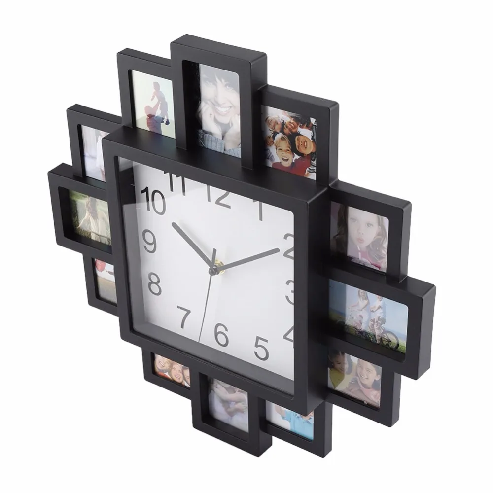 Настенные часы с фоторамкой, новинка, DIY современный дизайн, художественные картины, часы для гостиной, домашний декор, Horloge