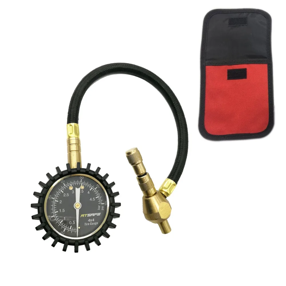 2 in 1 Professional Tire Rapid Deflator Pressure Gauge 75Psi with