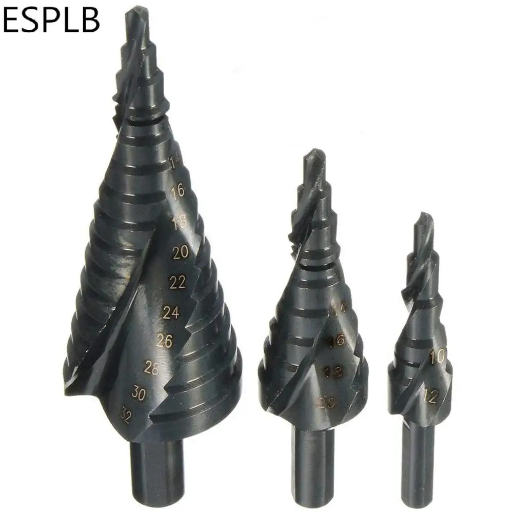 مجموعة مثاقب خطوات HSS كوبالت من ESPLB، ثلاث قطع،...