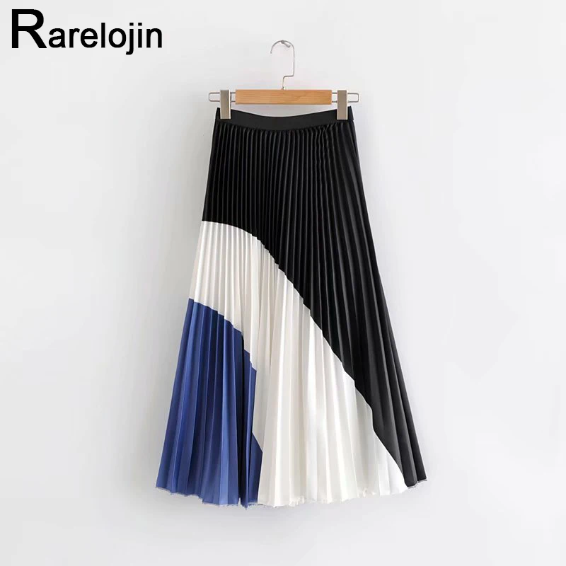 Spring autumn skirt Europe America fashion women skirt high waist skirt Pleated skirt midi skirts womens skirt clothes