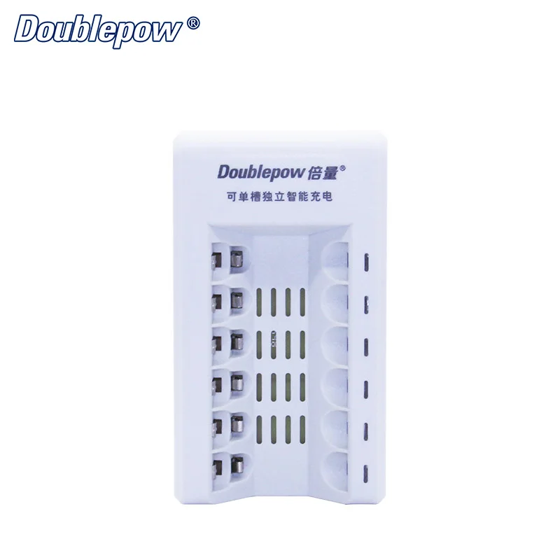 6 slots Doublepow DP-K206 Universal Intelligent Rapid Charger for 1.2V AA/AAA Ni-MH &amp Ni-CD batteries 4 universal plug chose |