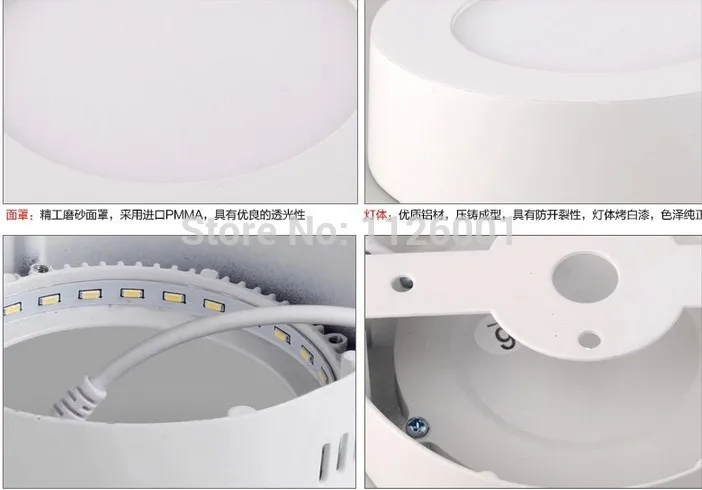 СД-панель светодиодные 220 V 1 шт./лот Панель свет Smd поверхностного монтажа вниз огни преимущественные товары высокое качество