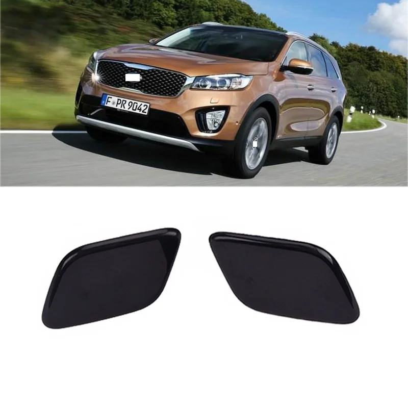

CAPQX Front bumper headlamp Headlight Washer Cover Cap 98681 C5000 98682 C5000 For KIA Sorento 2015 2016