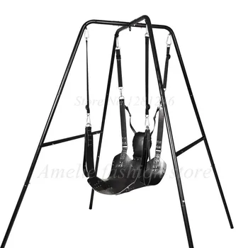 Top Quality Two Layers Leather Sling Sex Hammock Sex Swing Chair Leather bed Hammock and Pillow Adult Games Sex Toys For Couple 6