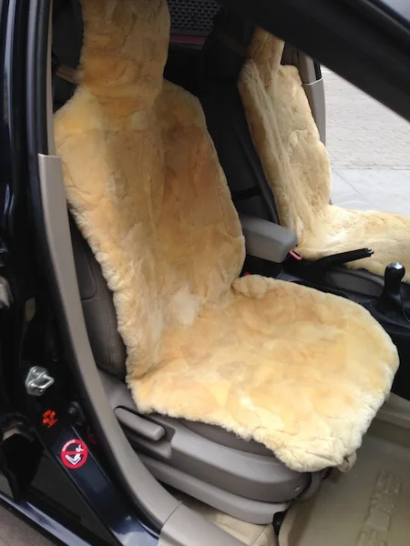 Patchwork Sheepskin Car Seat Covers Patchwork Sheepskin Car Seat Covers