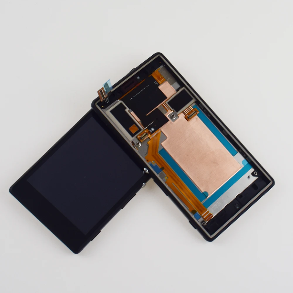 

For Sony Xperia M2 S50H D2302 D2303 D2305 D2306 LCD Display Monitor Panel Module + Touch Screen Digitizer Sensor Assembly Frame