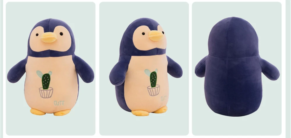 Fancytrader Soft Fat Animal Penguin Plush Toy Big Stuffed Cartoon Penguins Anime Pillow Doll for Baby Gift 20inch 50cm30