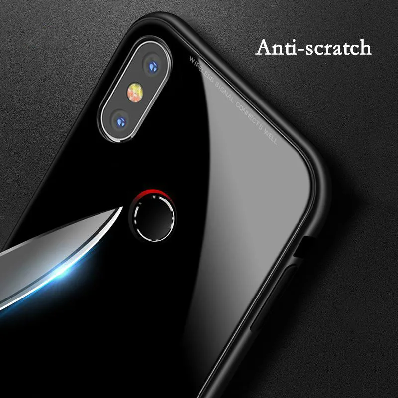 Магнитный адсорбционный чехол для Xiaomi Mi 8 SE P20 Lite Nova 3 3i металлическая рамка корпус