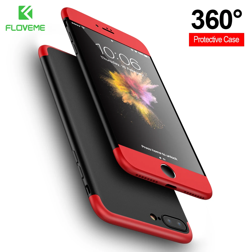 FLOVEME For iPhone 7 6 6S Plus Case Luxury Armor 3 in 1 360 Full Body Cover For iPhone 5S 5 iPhone SE Phone Cases Accessories 1-plus-5-cover : image FLOVEME For iPhone 7 6 6S Plus Case Luxury Armor 3 in 1 360 Full Body Cover For iPhone 5S 5 iPhone SE Phone Cases Accessories 1-plus-5-cover