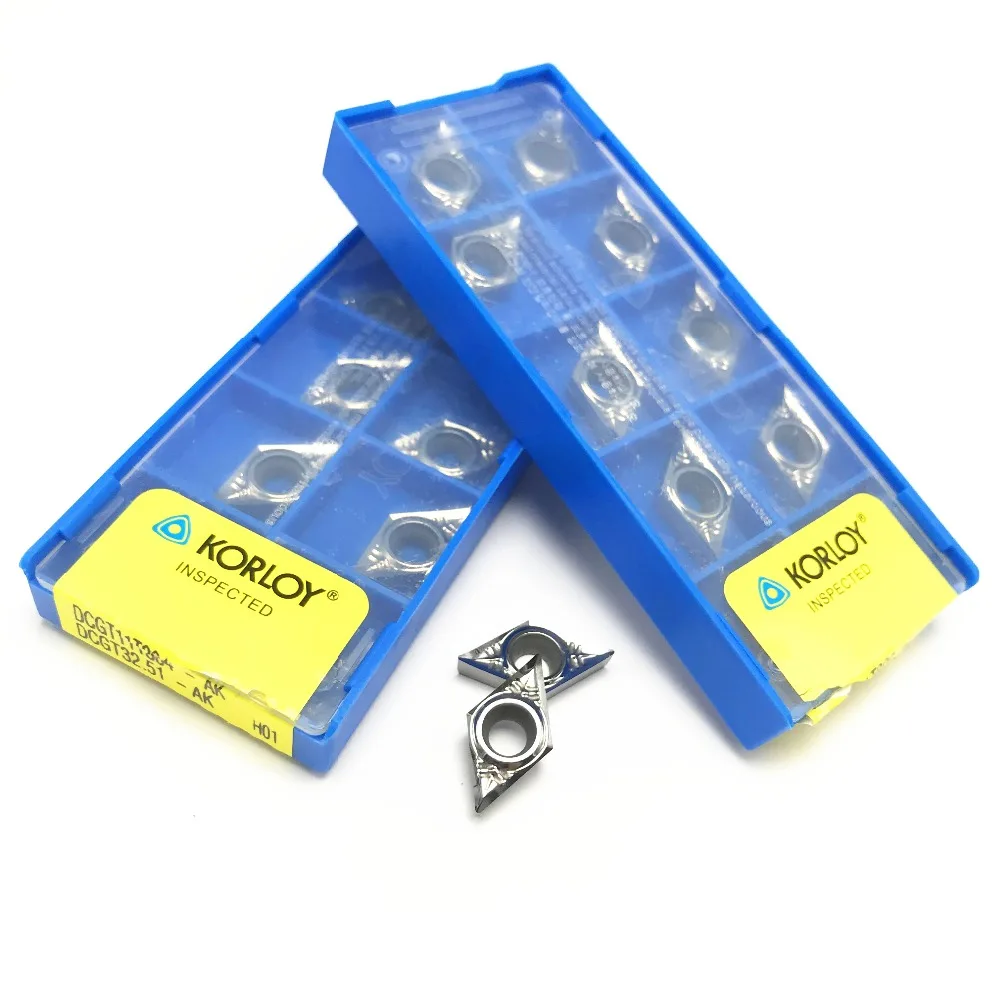 20Pcs Hard Alloy DCGT11T304 AK H01 DCGT32.51 Aluminum cutter blade