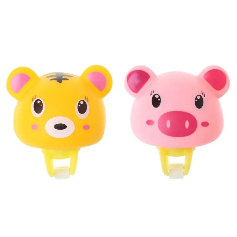 

1PC Bicycle Warning Light Bell Cartoon Rubber Horn Alarm Safety Cycling Scooter Bike Accessories W20