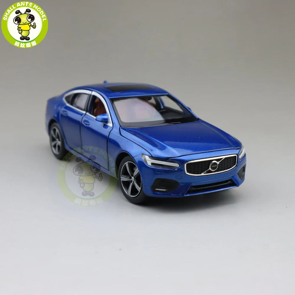 1/32 JACKIEKIM Volvo S90 амортизация версия литой модельный автомобиль игрушки для детей Подарки для мальчиков девочек