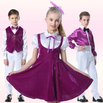 

(10 set)The June 10 children's chorus clothing overalls primary and middle school students of private costumes princess dress