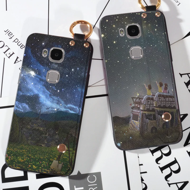 

Soft Silicone Case For Huawei Honor 4C 5C 6C Pro GR3 GT3 Space Sky Strap Cover For Huawei Mate 7 8 9 Pro Holder Cover