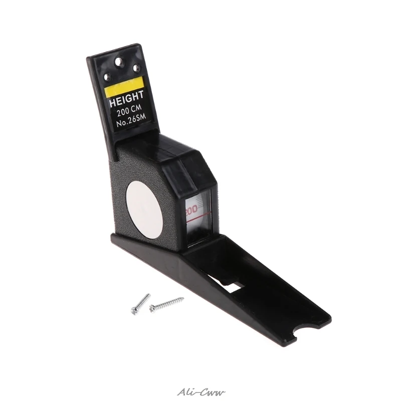 

200cm Stadiometer Black Wall Mounted Height Meter Growth Ruler CM Metric