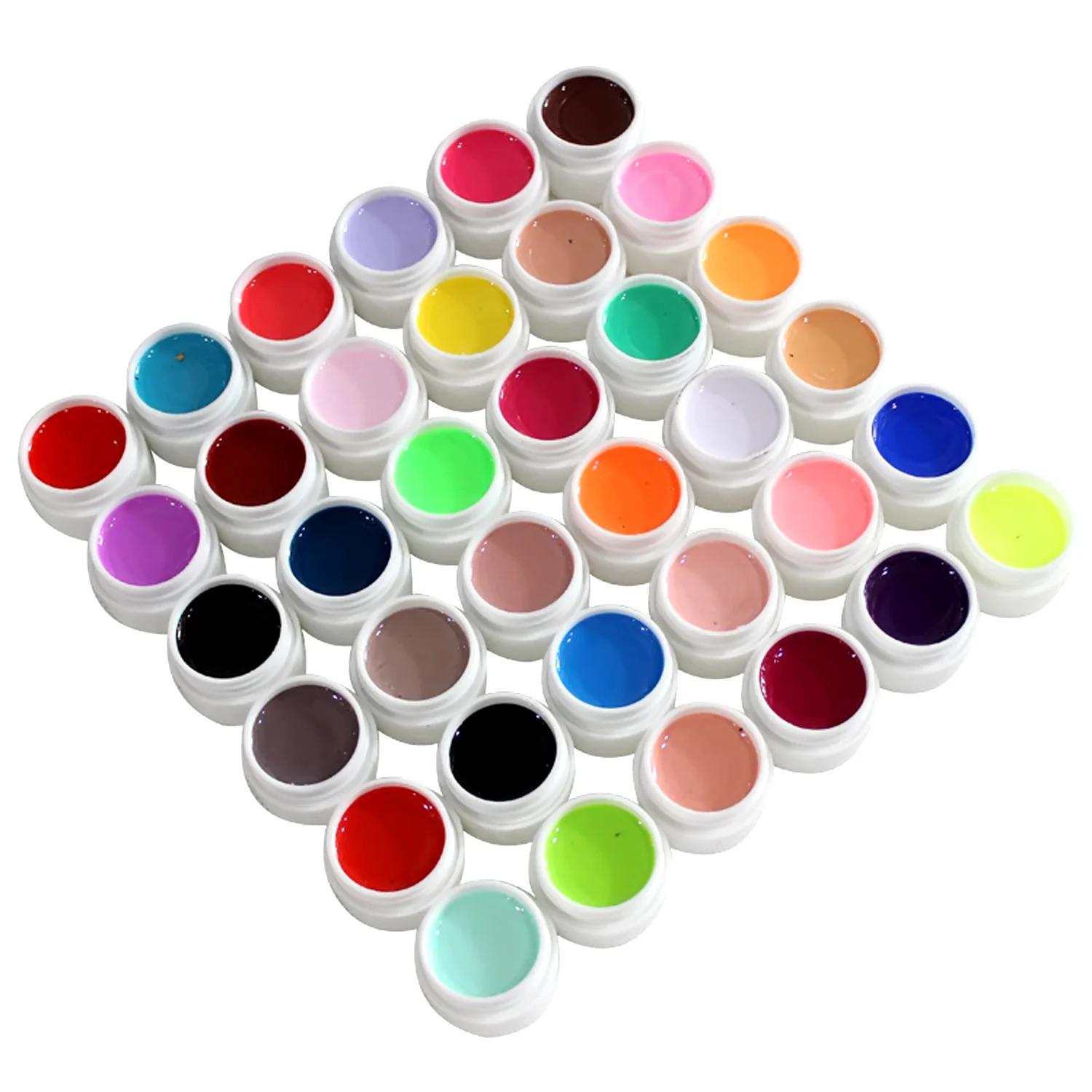 

30 Pure Colors UV Builder Solid UV Gel Set for Nail Art Polish Tips Random Color