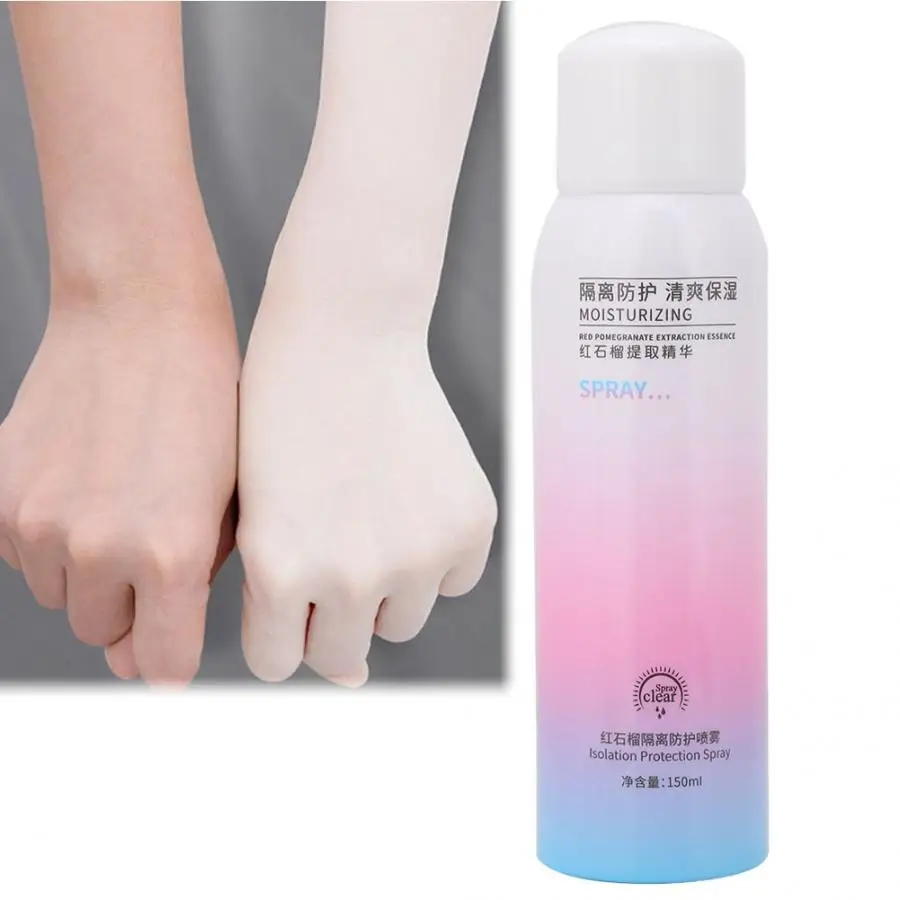 

150ml Sun Protective Spray Red Pomegranate Whitening Face Body Neck Sunblock Skin Care Sunscreen Spray Anti UV Protection