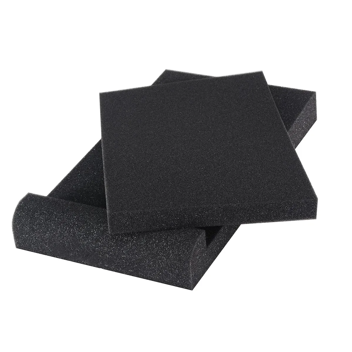 2pcs/set Studio Monitor Speaker Foam Isolation Shockproof Acoustic Foam Pads Black Studio Speaker Pads