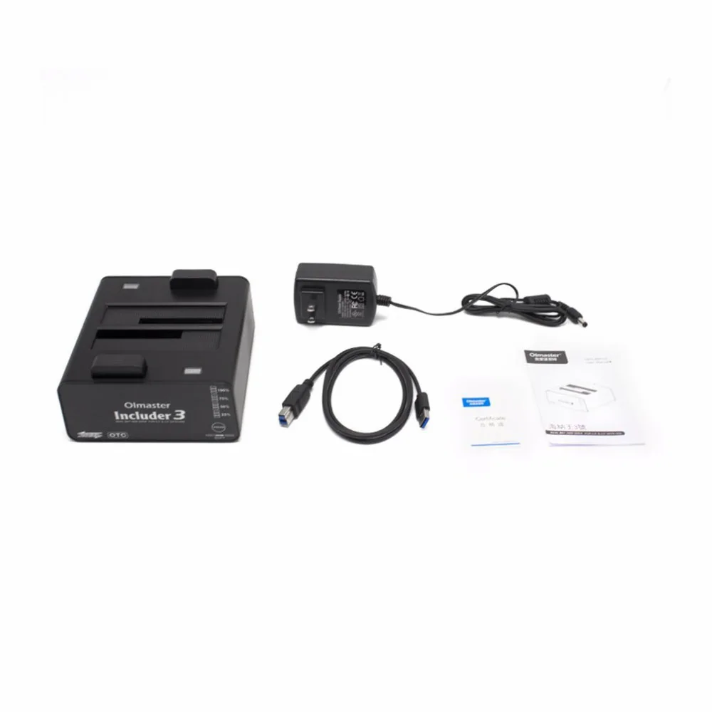 OIMASTER США Plug Dual Bay HDD док-станция компактный внешний жесткий диск для 2,5 дюймов 3,5 дюймов SATA HDD USB 3,0