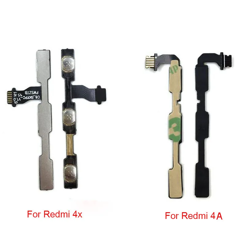 

For Xiaomi Redmi 4 4X 4A Note 2 3 4X 5 5A 6 7 Volume Button Power Switch On Off Button Flex Cable Replacement For MI A1 5X 6 5 9