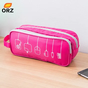 

ORZ Cable Cord Organizer Bag Electronics Accessories Storage Case Travel Organizer Pouch for Grooming Kit USB Drive Makeup Bag