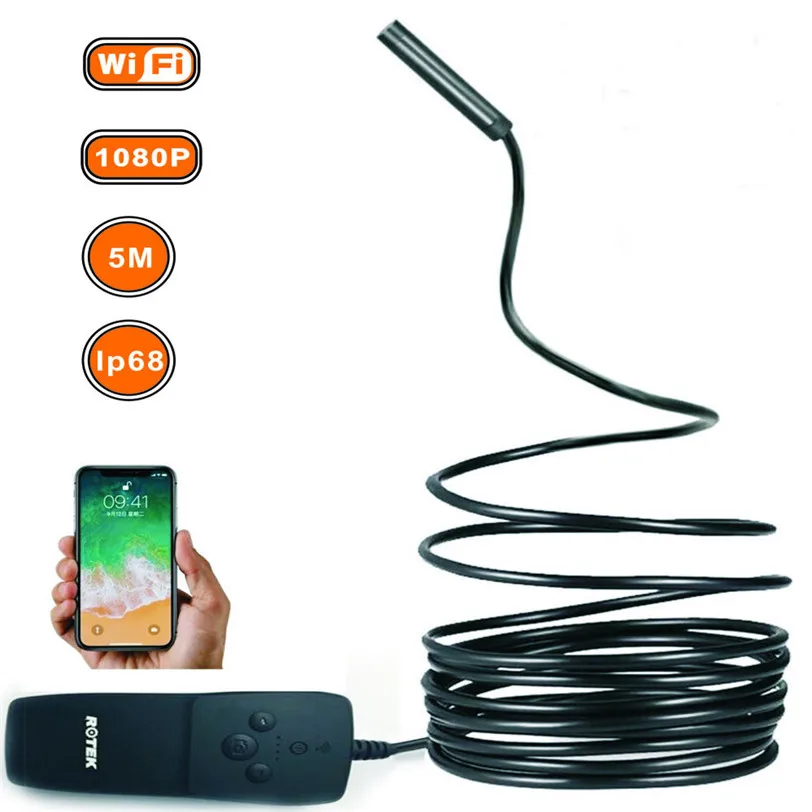 

Waterproof USB Endoscope Camera HD 1080P IP67 For iPhone X Wireless Wifi Borescope Video Inspection For Samsung note 8 0J