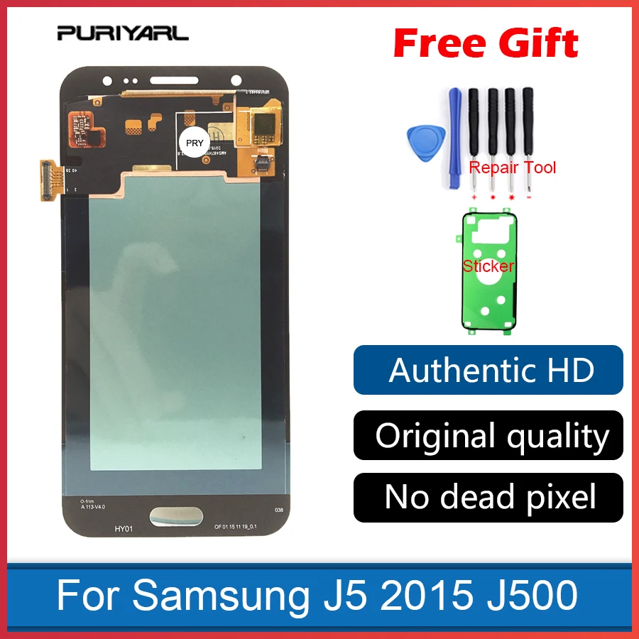

5.0'' AAA AMOLED Screen For Samsung Galaxy J5 2015 J500 J500F J500FN J500H J500M LCD Screen Touch Display Digitizer Replacement