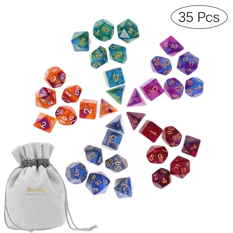 

IBASETOY Digital Dices Acrylic Number Dices Board Game Dices Table Games Dragon Dungeons DND