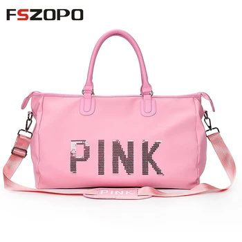 

2018 Oxford PINK Multifunctional Outdoor Women outdoor Sport Bag Training Gym Bag Women's Sports Handbags Fitness Bag For Women