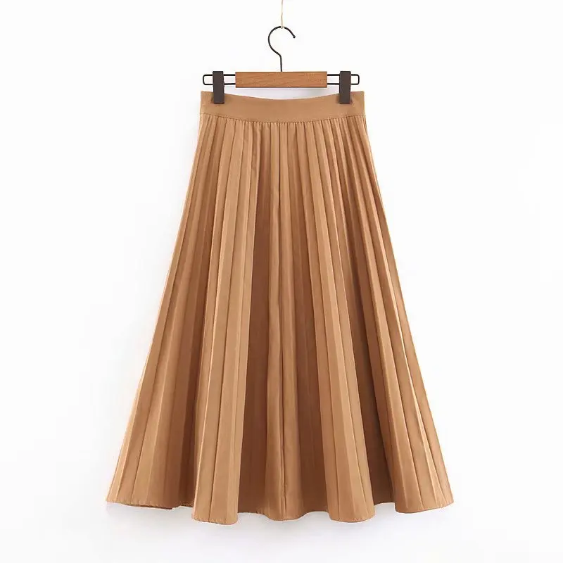 Популярная Новая XL50-2155 Европейская и американская мода плиссированная юбка