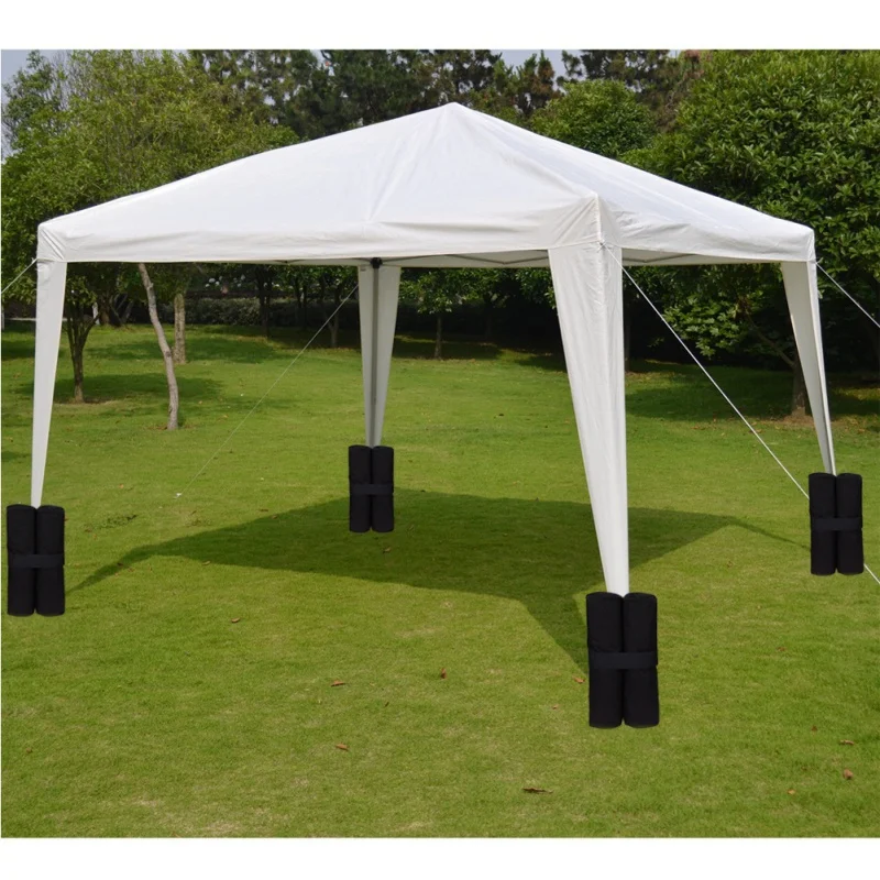 

1pcs Camping Outdoor Tent Sand Bag Shelter Weighted Feet Bag Practical Fixed Sand Bags for Instant Legs Black White