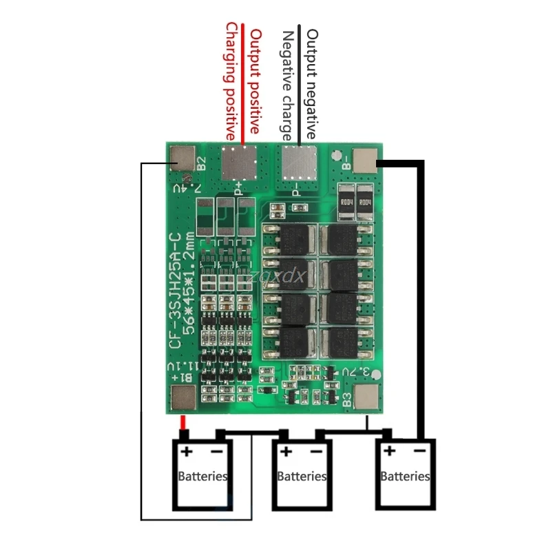 30A 3S Polymer Lithium Battery Charger Protection Board 3 Serial 12V 3pcs 18650 3.7 Li-ion Charging Protect Module 45*56*3.5mm # 30A 3S Polymer Lithium Battery Charger Protection Board 3 Serial 12V 3pcs 18650 3.7 Li-ion Charging Protect Module 45*56*3.5mm #