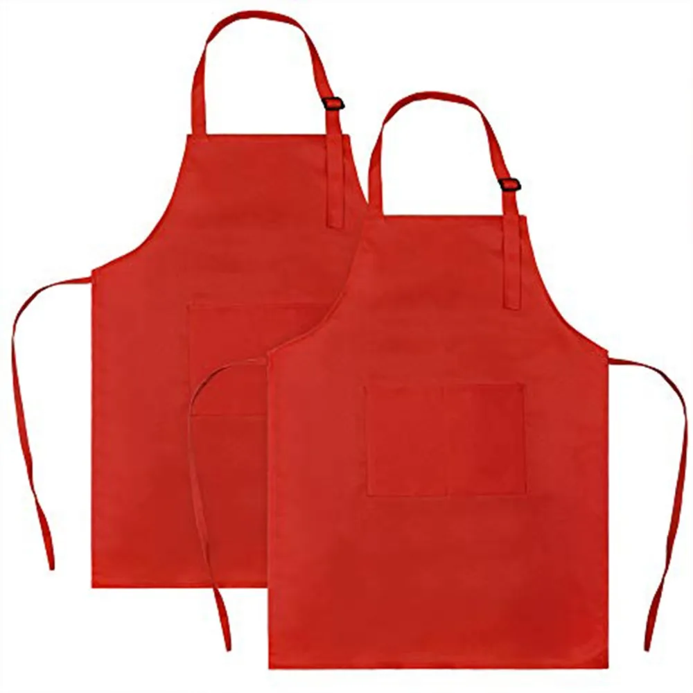 3pack Medium 3-8Y, White Children Aprons Bulk,Kids Aprons with Pocket for Cooking Baking Painting 