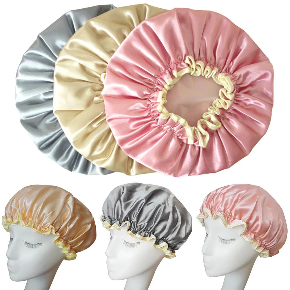 Cooking, Reusable Elastic Band Travel Bath Waterproof Shower Cap Large