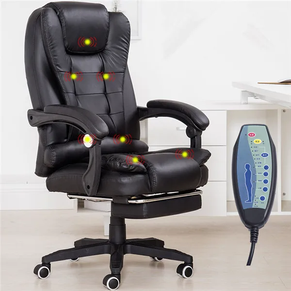 Домашний Офисный Компьютерный стол массажный стул с подставкой для ног лежащий Исполнительный эргономичный Вибрационный офисный стул