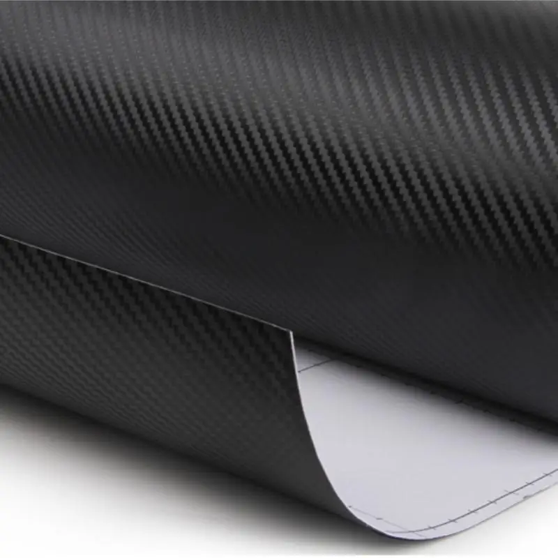 

Carbon fiber auto stickers decorative film 3D body color film personality modification stickers Black Size 30*127cm car styling